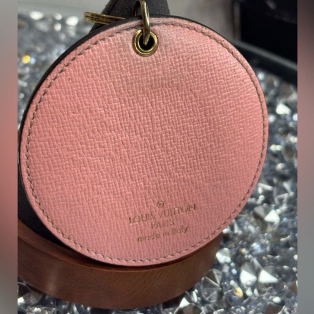 Louis Vuitton 2016 Limited Edition Monogram Cherry Round Key Charm - Pink & Red - Picture 2 of 2
